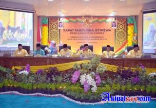 DPRD Kampar Gelar Rapat Paripurna Istimewa Untuk Peringati HUT Kampar ke-70
